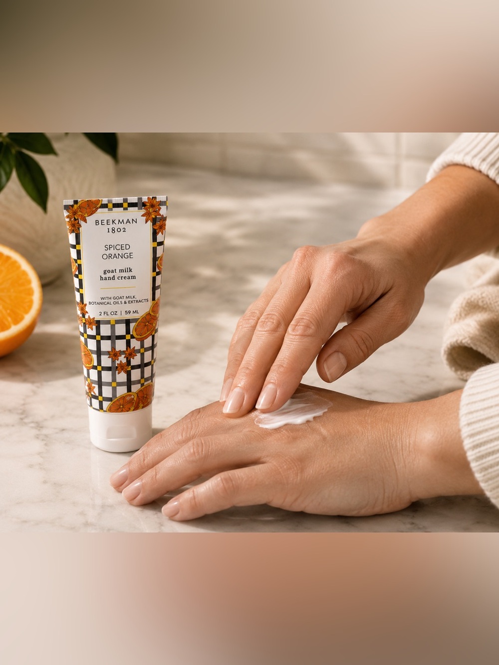 Beekman 1802 Spiced Orange Goat Milk Hand Cream Trio Gift Set